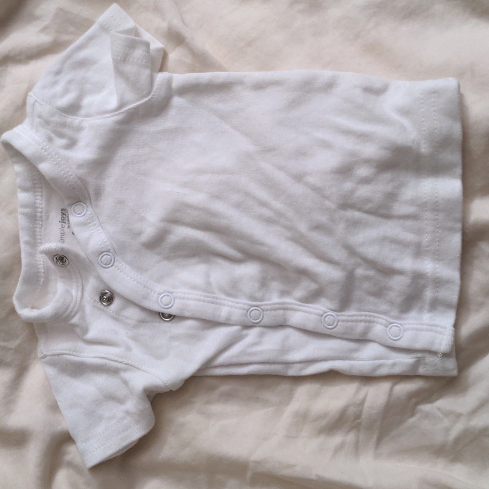 $5/5 Cotton Side Snap Shirt 0-3mon